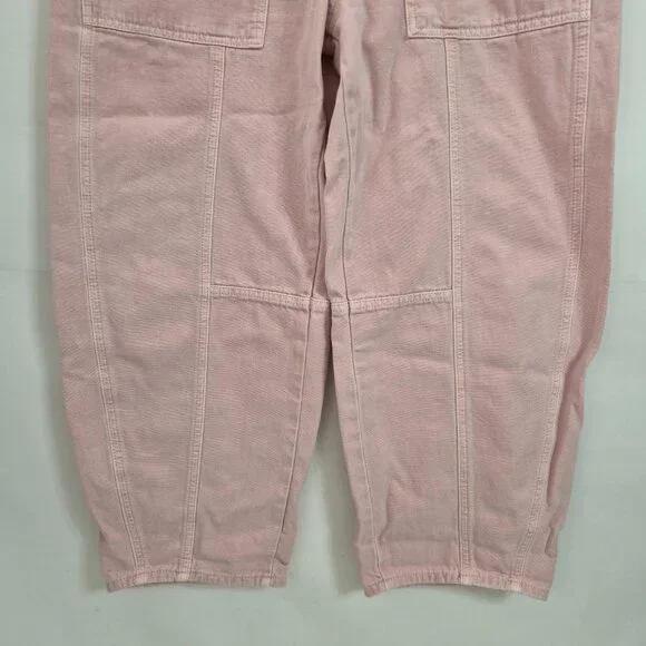 Universal Thread Womens 10 Pink High Rise Easy Barrel Cotton Zip Up Jeans Pants - Picture 6 of 15